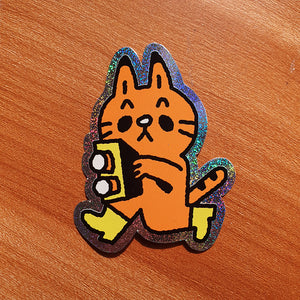 Jellyplayground Holo Glitter Cat Sticker