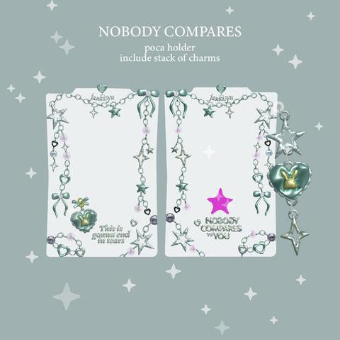 Nobody Compares Transparent Photocard Holder by JANKISYU