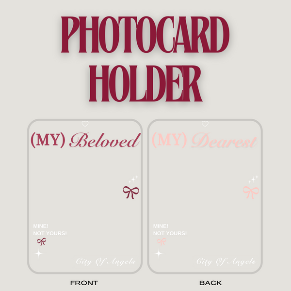 [BYGOODIEST03] Photocard Holder Mauve White Edition