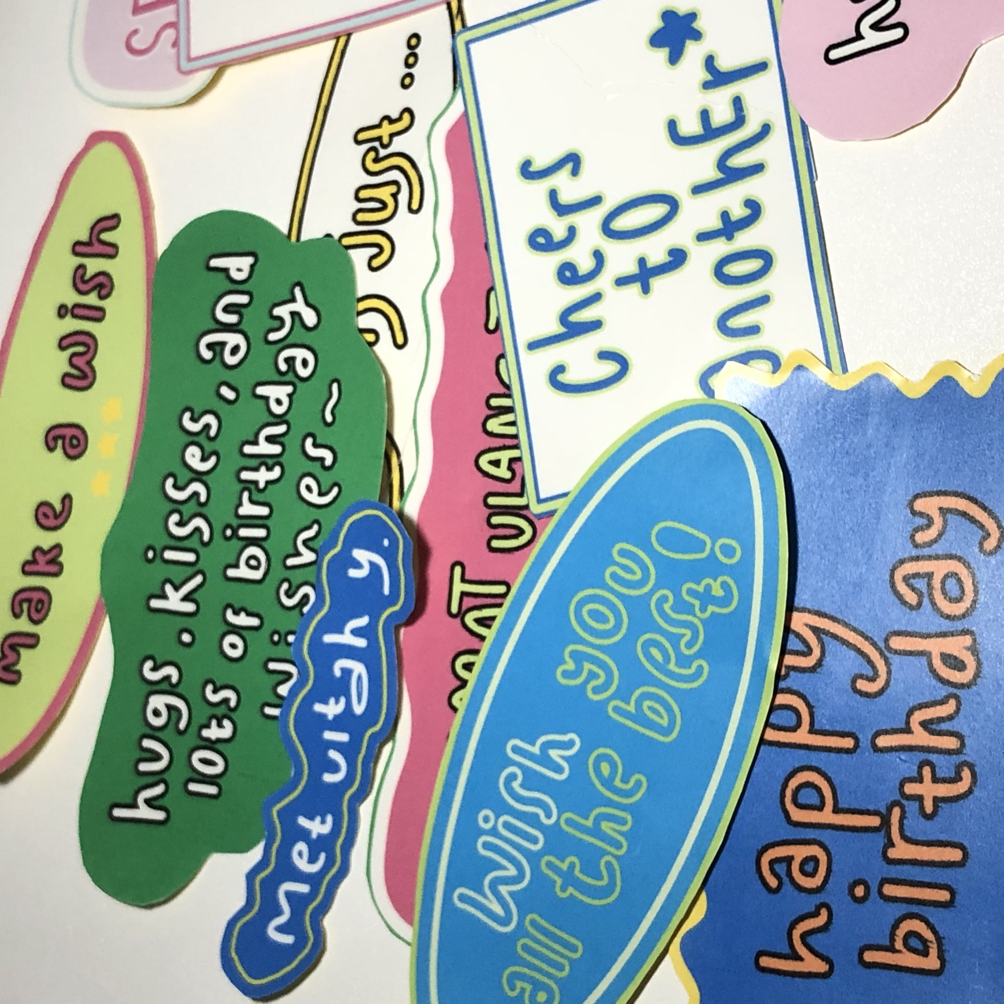 Happy Birthday Stickers Set || winkiepinkie!