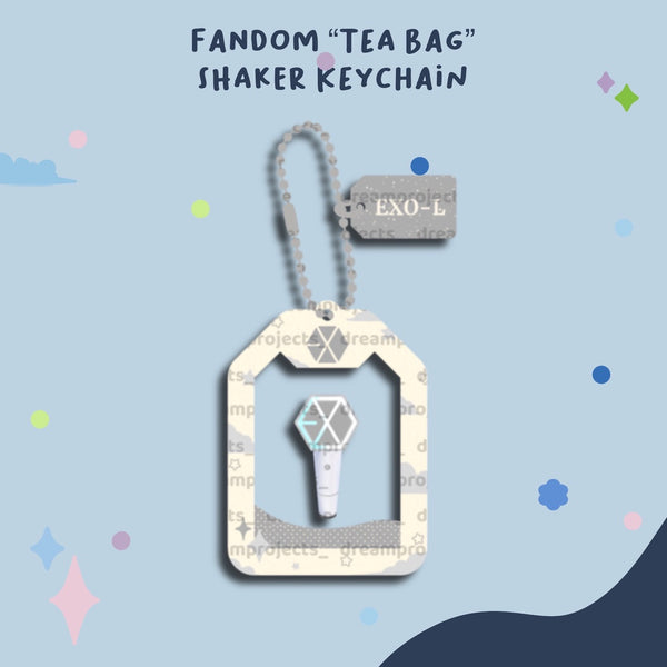 Fandom "tea bag" Shaker Keychain