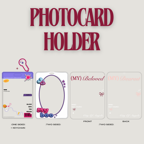 [BYGOODIEST03] Photocard Holder Mauve White Edition