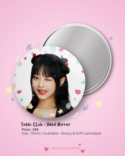 QTPIESTUDIO | TOKKI CLUB HAND MIRROR : NEWJEANS