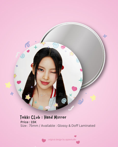 QTPIESTUDIO | TOKKI CLUB HAND MIRROR : NEWJEANS