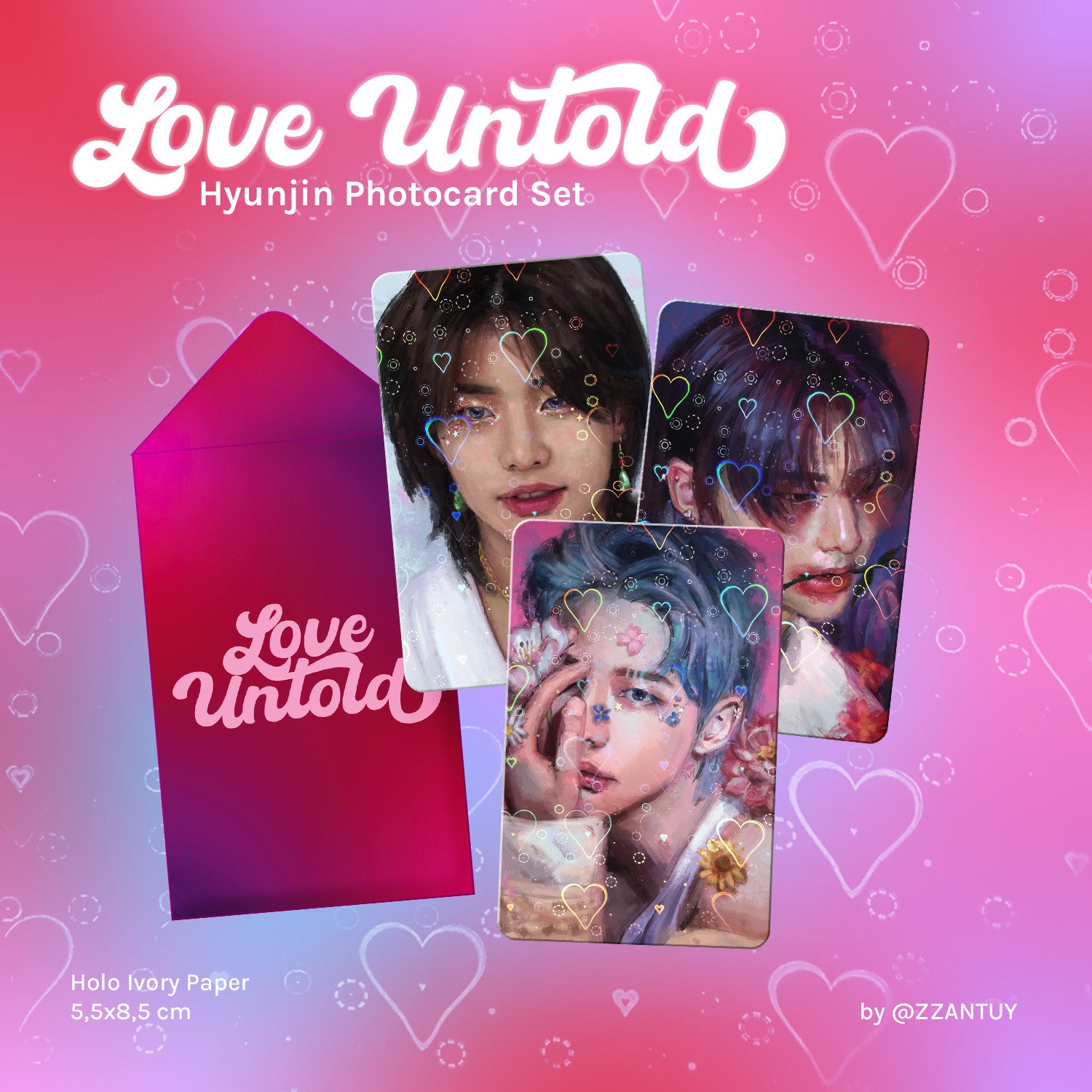 Love Untold - Stray Kids Hyunjin Art Photocard Set