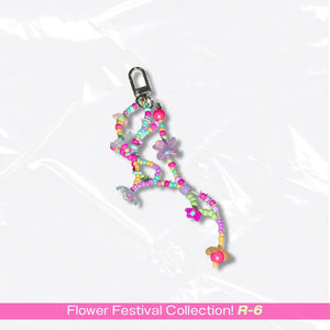 FLOWER BEADS KEYCHAIN