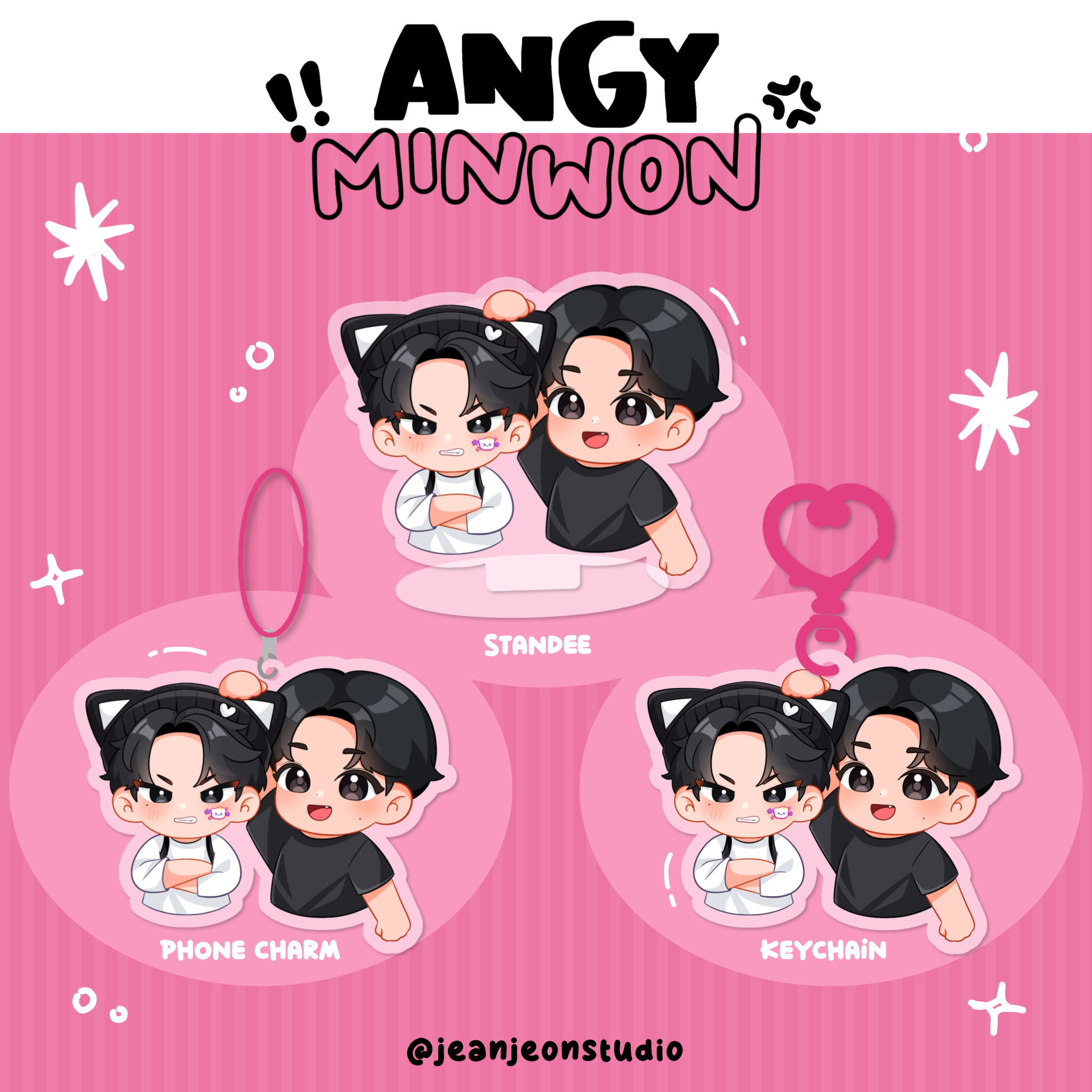 Angy Minwon Keychain, Phone Charm, &amp; Standee