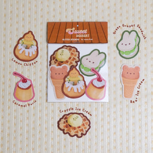 'Sweet Dessert' Glitter Sticker