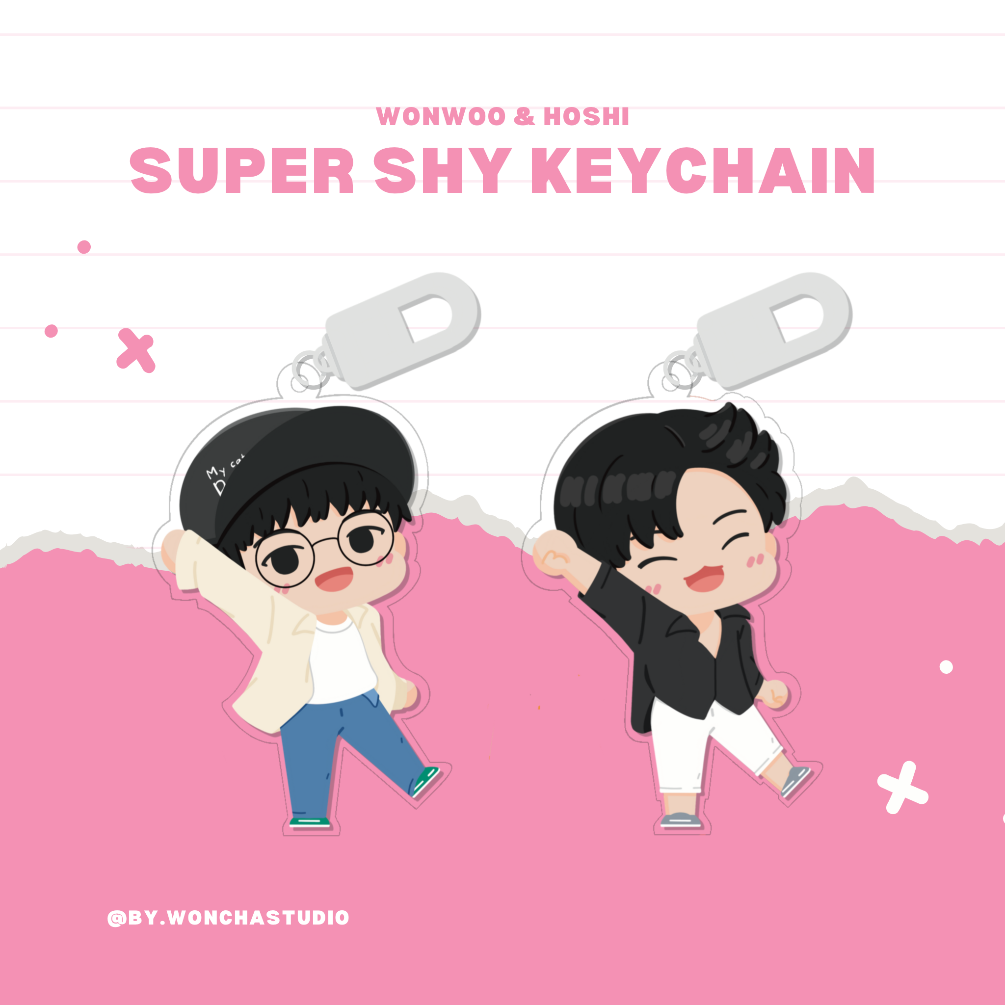 SVT WW &amp; HS SUPER SHY KEYCHAIN