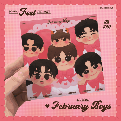 NCT February Boys Artprint