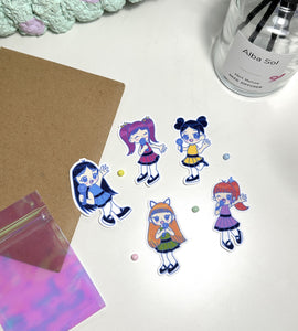 Powerpuff Jeans Stickers Set