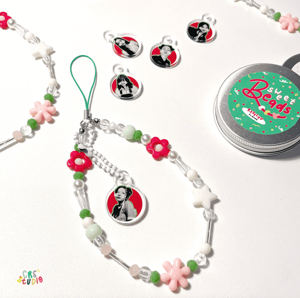 Sweet Beads Phonechain (Red Velvet Version)